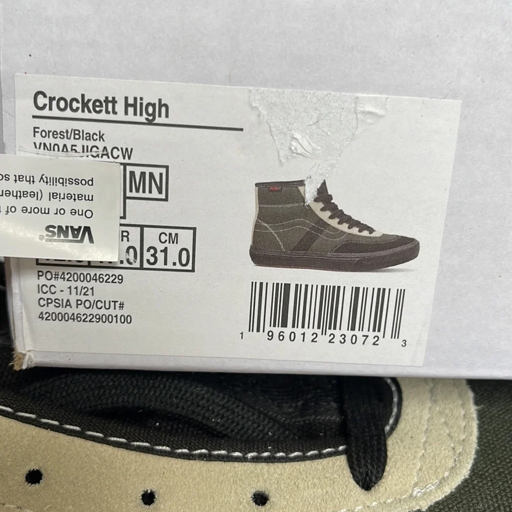 Vans Crockett High Forest/Black WMNS sneakers - Picture 16 of 16